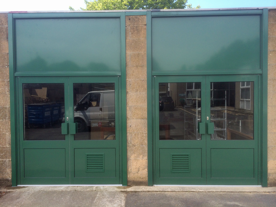 Aluminium double door sets